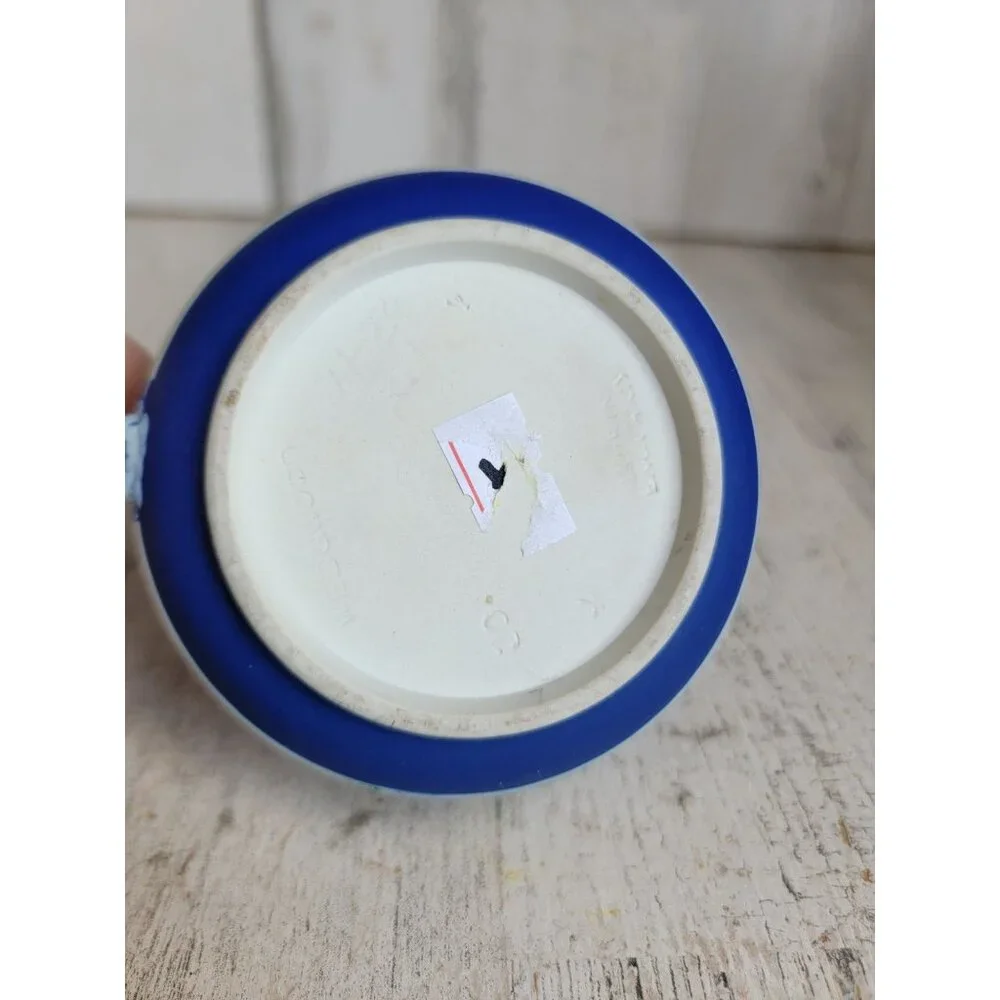 Wedgwood coffee creamer cup Jasperware blue colored Olympian Victorian vintage‎
